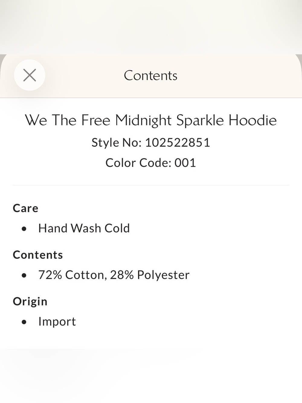 NWT FREE PEOPLE We The Free Midnight Sparkle Hoodie Size M - Picture 6 of 10